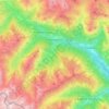 Pietraporzio topographic map, elevation, relief