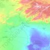 Biskra topographic map, elevation, relief