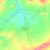 Aïn Oussara topographic map, elevation, relief