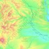 Yakima County topographic map, elevation, relief