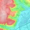 Vaux topographic map, elevation, relief