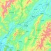 Xing'an County topographic map, elevation, relief