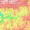 Houffalize topographic map, relief map, elevations map