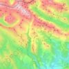 Ordesa y Monte Perdido National Park topographic map, elevation, relief