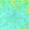 一元街道 topographic map, elevation, relief