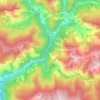 Llavorsí topographic map, elevation, relief