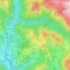 Dossena topographic map, elevation, relief