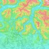 Como topographic map, elevation, relief