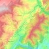 Chivor topographic map, elevation, relief