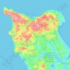 Cherbourg topographic map, elevation, relief