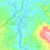 Mirandela topographic map, elevation, relief