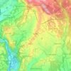Cantù topographic map, elevation, relief