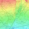 Monza topographic map, elevation, relief