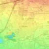 Carugate topographic map, elevation, relief