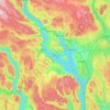 Mjøsa topographic map, elevation, relief