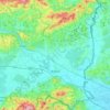 Brežice topographic map, relief map, elevations map
