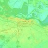 Osijek topographic map, elevation, relief