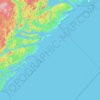 East Agder topographic map, relief map, elevations map