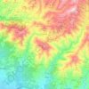 Arenas topographic map, elevation, relief
