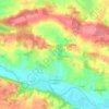Saint-Martin-sur-Oust topographic map, elevation, relief
