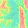 Flathead Lake topographic map, elevation, relief
