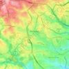 Birkhadem topographic map, elevation, relief