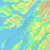 Loch Sunart to the Sound of Jura Marine Protected Area topographic map, elevation, relief