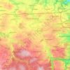 Wilsdruff topographic map, elevation, relief