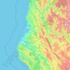 Humboldt County topographic map, elevation, relief