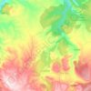 Estercuel topographic map, elevation, relief