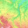 Glashütte topographic map, elevation, relief