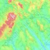 Bicskei járás topographic map, elevation, relief