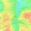 Bayeux topographic map, elevation, relief