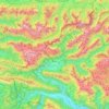 Bovec topographic map, relief map, elevations map