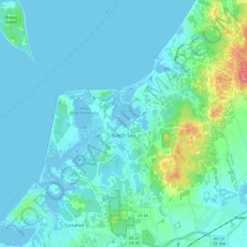 North Sea Topographic Map North Sea Topographic Map, Elevation, Relief