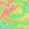 Bohinj topographic map, relief map, elevations map