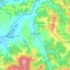 Magyarszék topographic map, elevation, relief