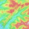 Bussang topographic map, elevation, relief