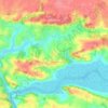 Béganne topographic map, elevation, relief