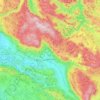 Ajdovščina topographic map, relief map, elevations map