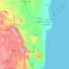 Tamaulipas topographic map, elevation, relief