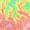 Somiedo topographic map, elevation, relief