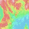 Bærum topographic map, elevation, relief
