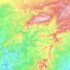 Priorat topographic map, elevation, relief