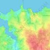 Saint-Lunaire topographic map, elevation, relief