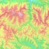 Kazbegi Municipality topographic map, elevation, relief