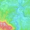 Monistrol de Montserrat topographic map, elevation, relief