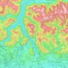 Lecco topographic map, elevation, relief