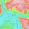 Rouen topographic map, elevation, relief