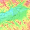 Albi topographic map, elevation, relief